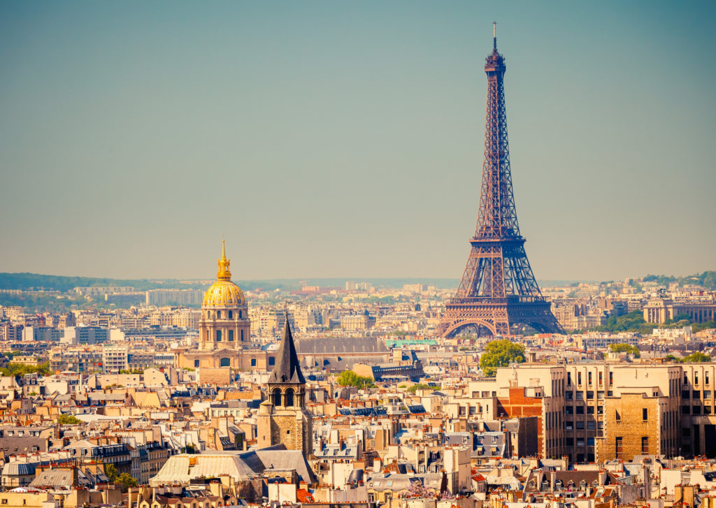 Paris City Aerial View, France