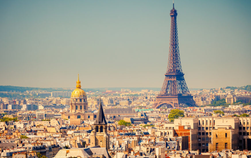 Paris City Aerial View, France