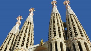Sagrada Familia Close Up Barcelona Spain