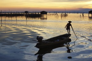 Sunset Halong Bay Vietnam