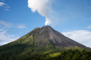 Volcano eruption Costa Rica