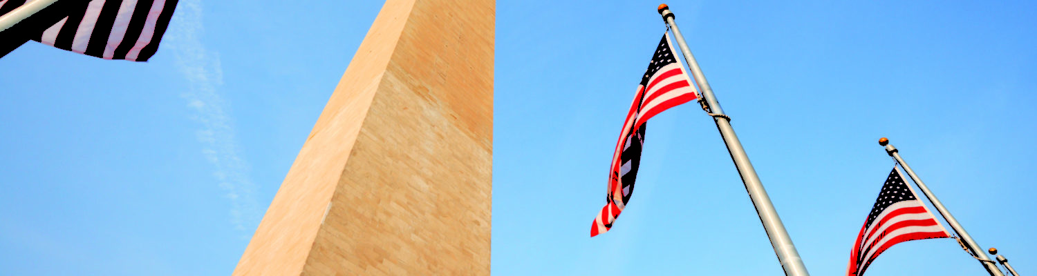 American Flags at Washington Monument