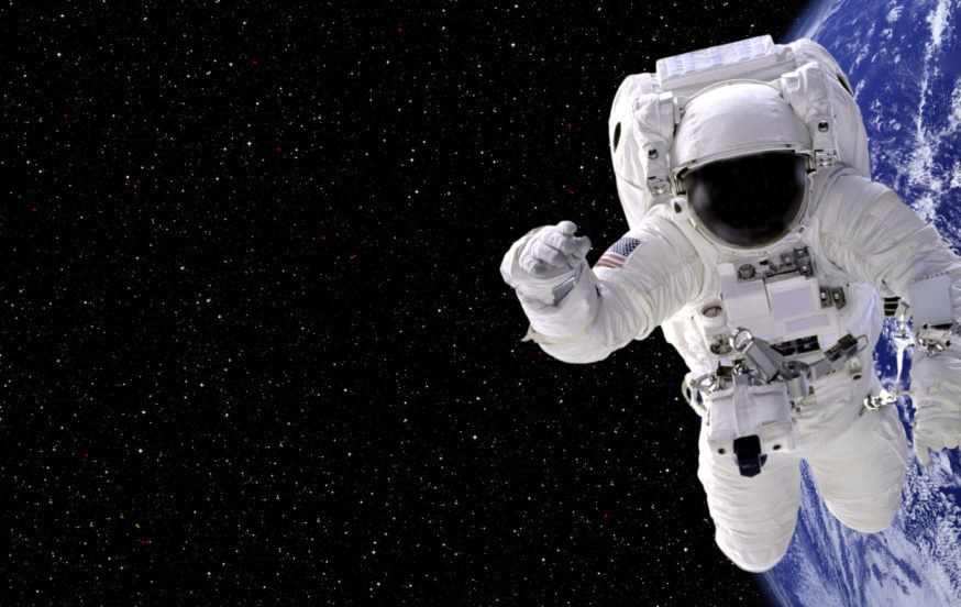 Astronaut in outer space