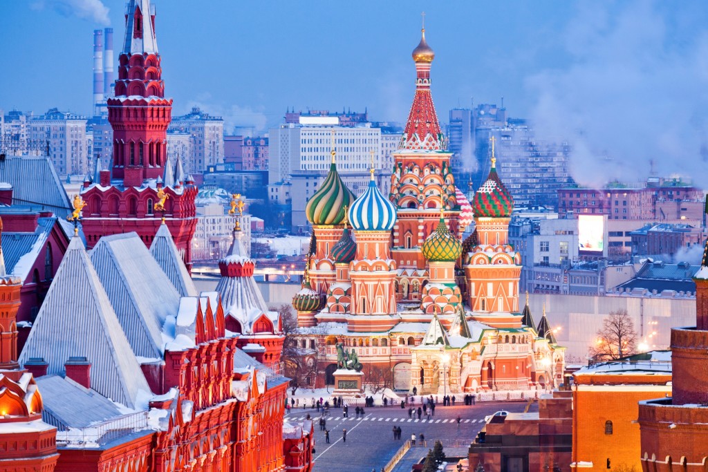 Moscow at winter night