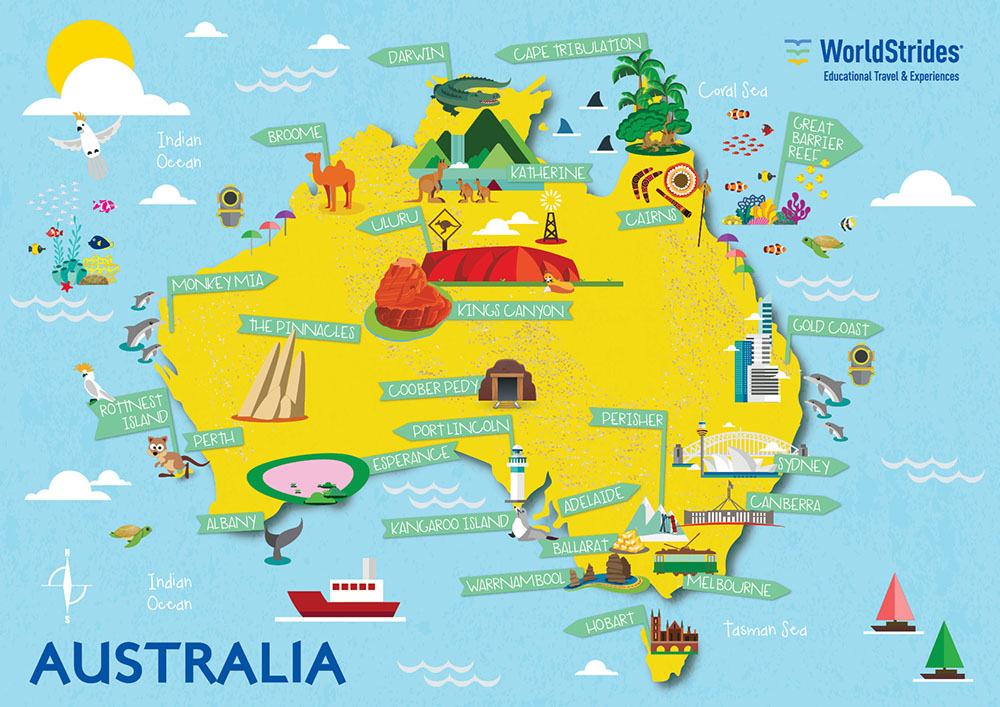 Classroom Map Of Australia Image 